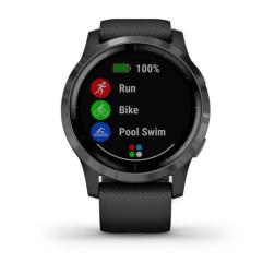 Смарт часы Garmin Vivoactive 4 Black (Черные)