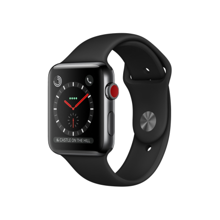 Apple Watch Series 3 42mm GPS+Cellular Space Gray Aluminum Case with Black Sport Band Apple Watch Series 3 42mm GPS+Cellular Space Gray Aluminum Case with Black Sport Band