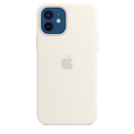 Силиконовый чехол MagSafe для iPhone 12 и iPhone 12 Pro, белый цвет Силиконовый чехол MagSafe для iPhone 12 и iPhone 12 Pro, белый цвет