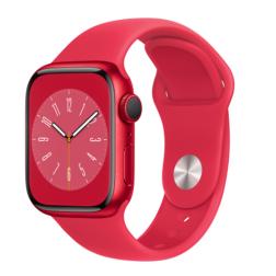 Apple Watch S8 45mm Red Aluminum Case / Red Sport Band