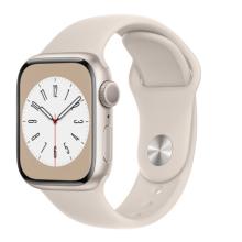Apple Watch S8 41mm Starlight Aluminum Case / Starlight Sport Band