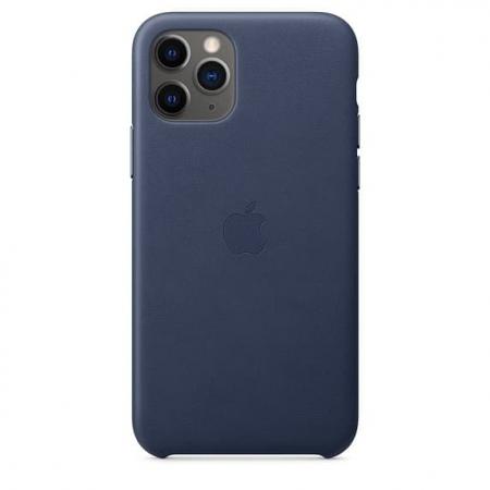 Кожаный чехол для iPhone 11 Pro Max, тёмно‑синий цвет Кожаный чехол для iPhone 11 Pro Max, тёмно‑синий цвет